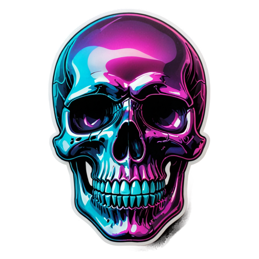 Hologram Skull — skull stickers