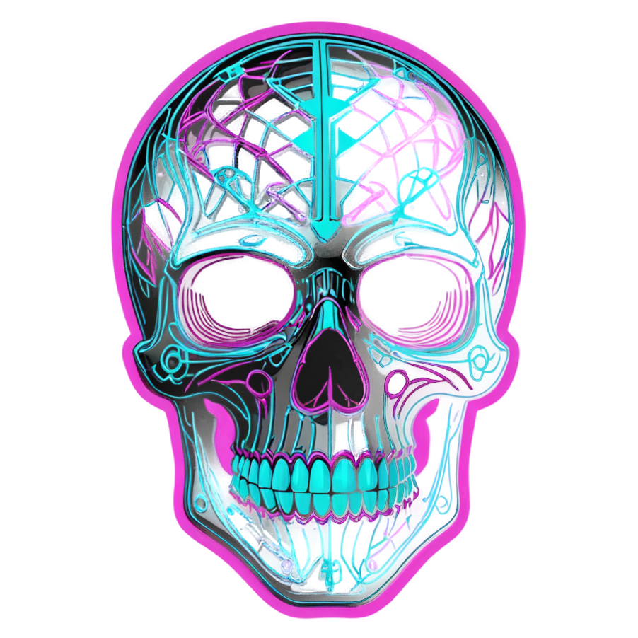 Wireframe Skull — skull stickers