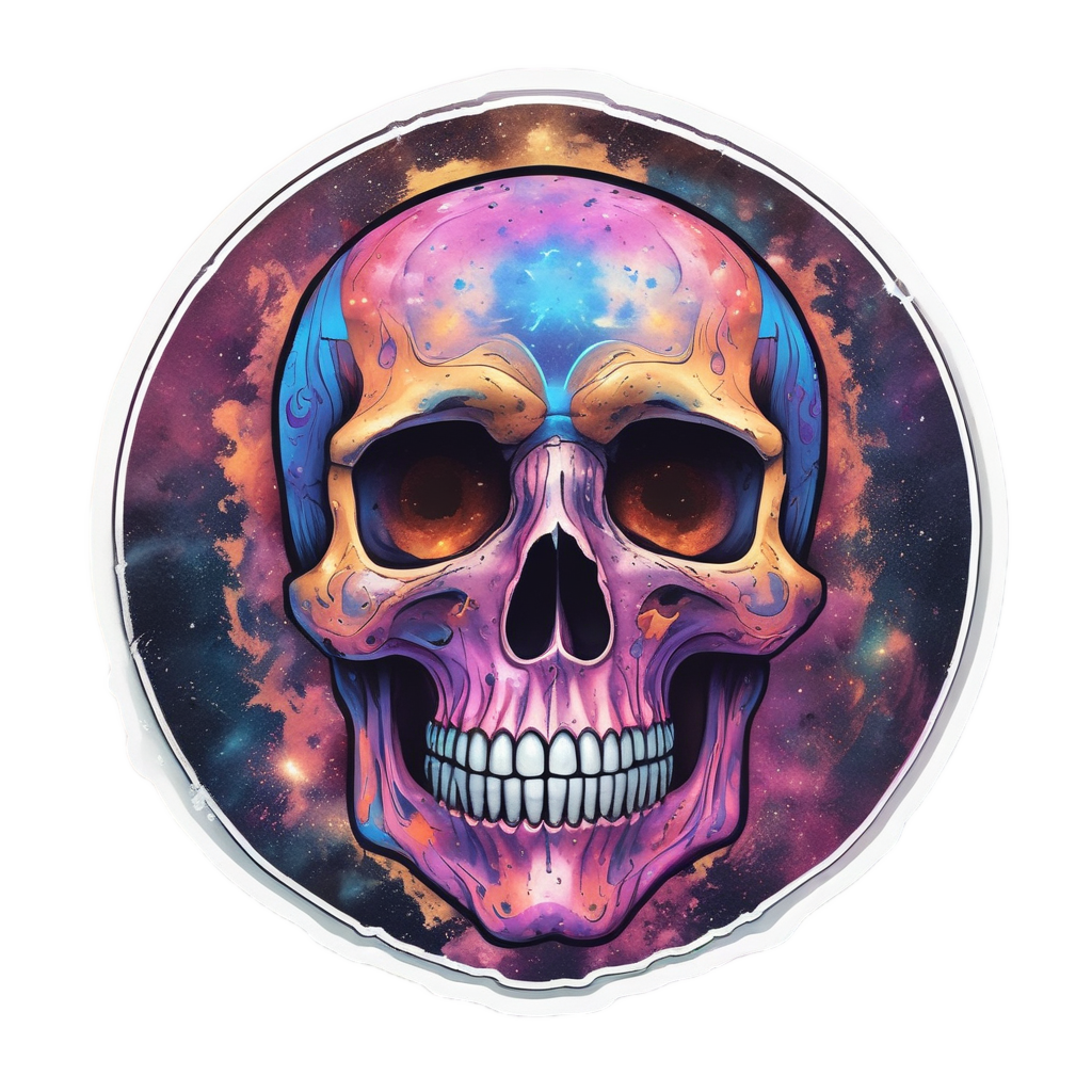 Skull of Galactic War — war-paint skull stickers