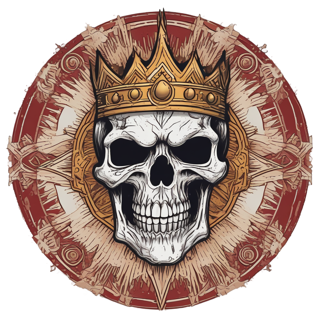 Skull of the Weeping Sun — war-paint skull stickers