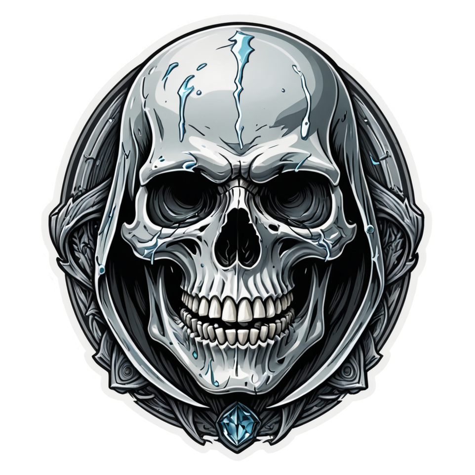 Frost Reaper — skull stickers