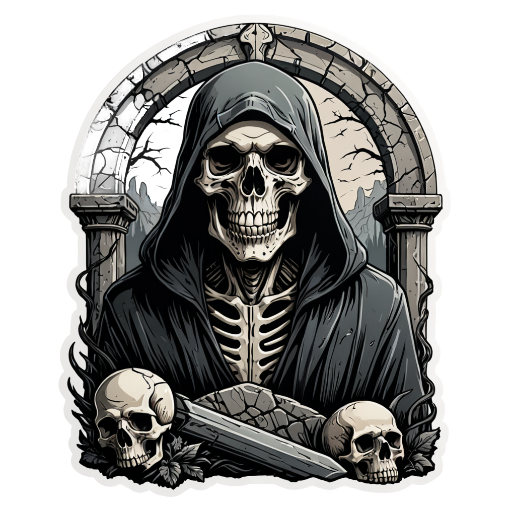 Tomb Reaper — skull stickers