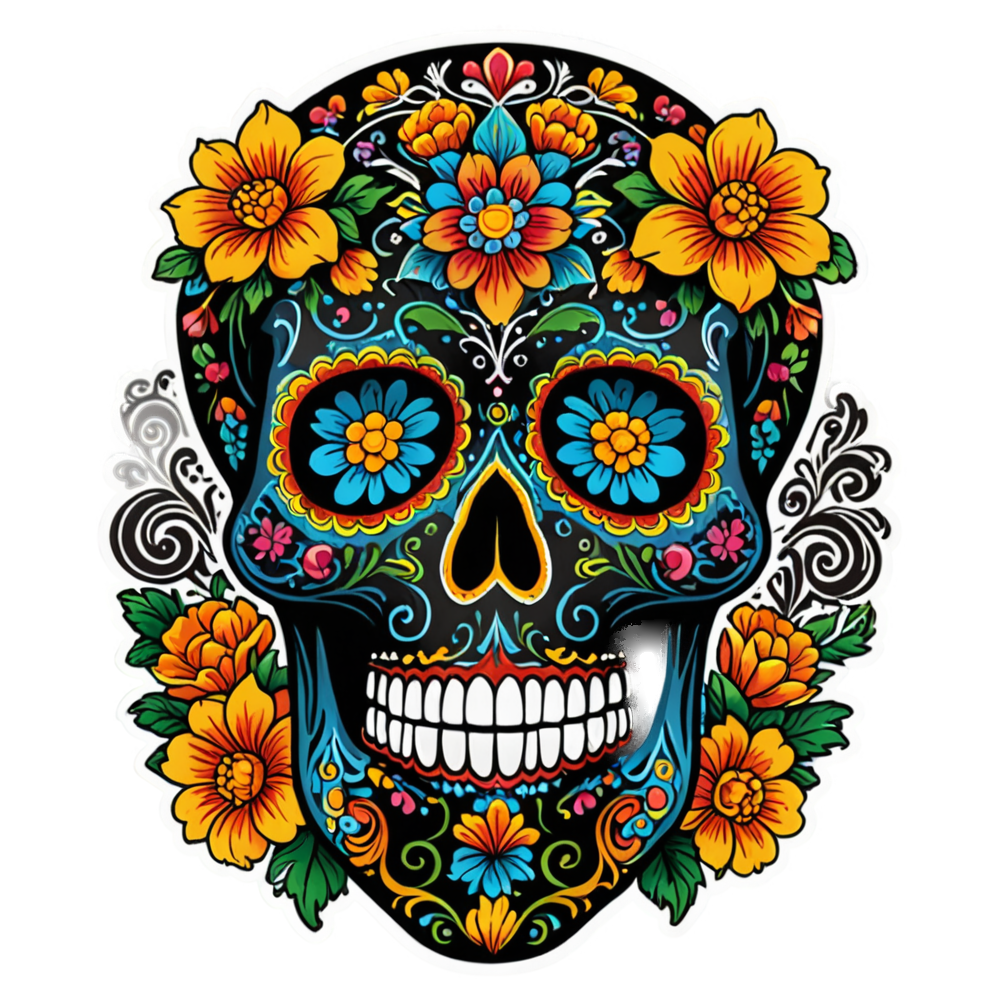 Marigold Calavera — skull stickers