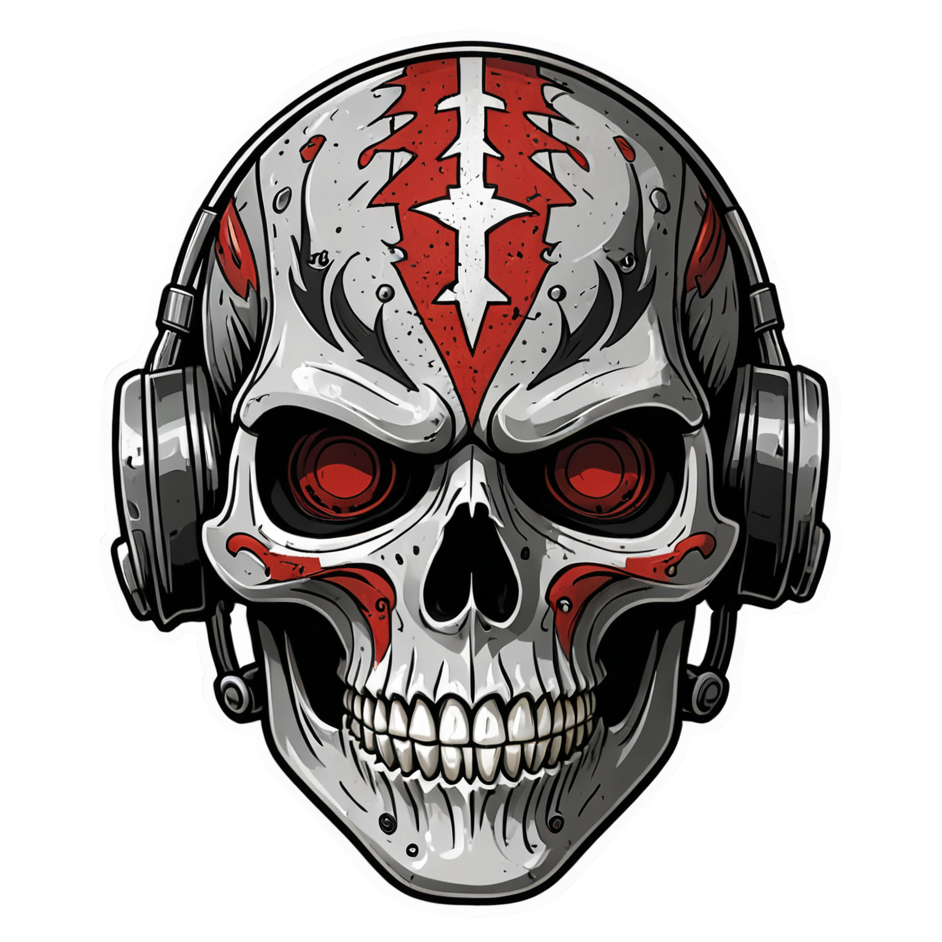 Ash Mask Skull — skull stickers