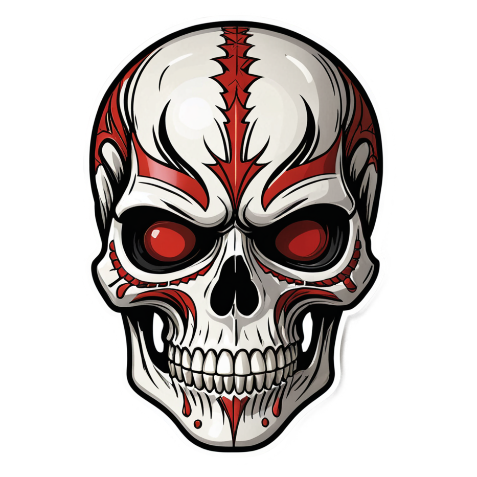 Bone Paint Skull — skull stickers