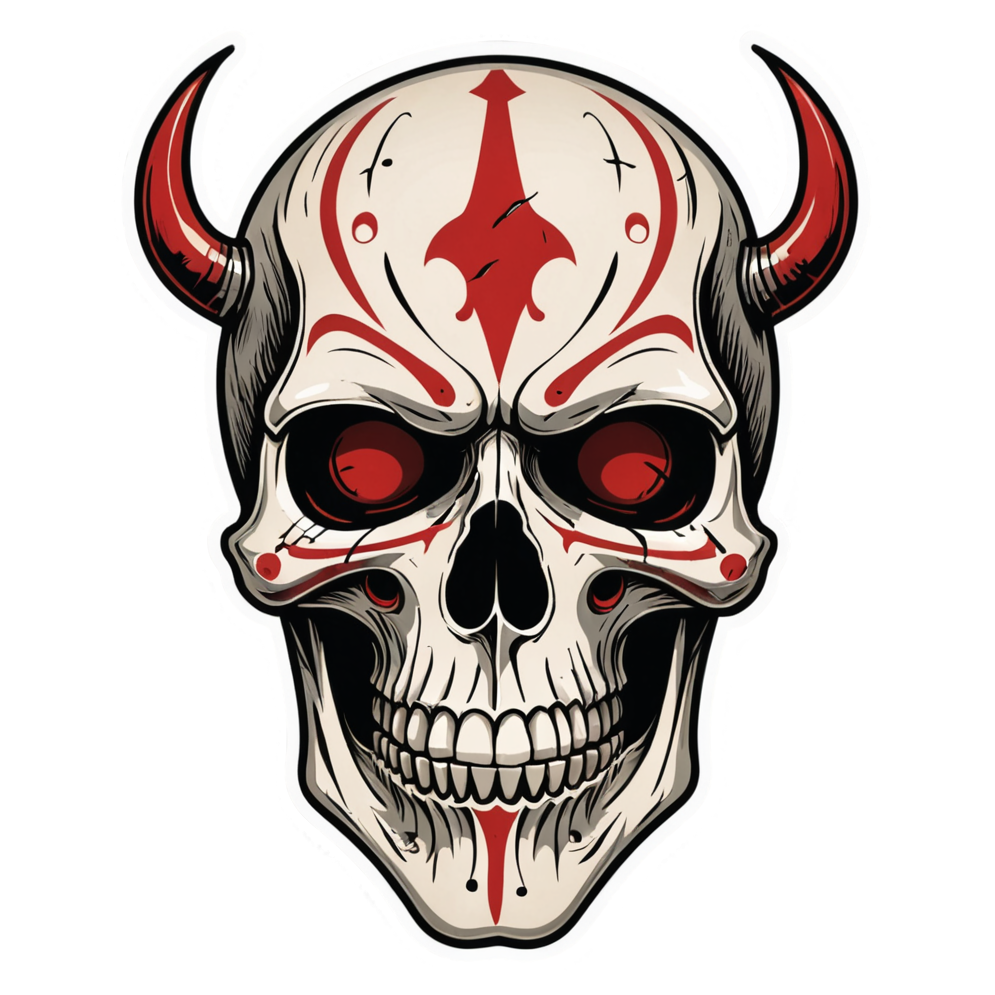 Scarline Skull — skull stickers