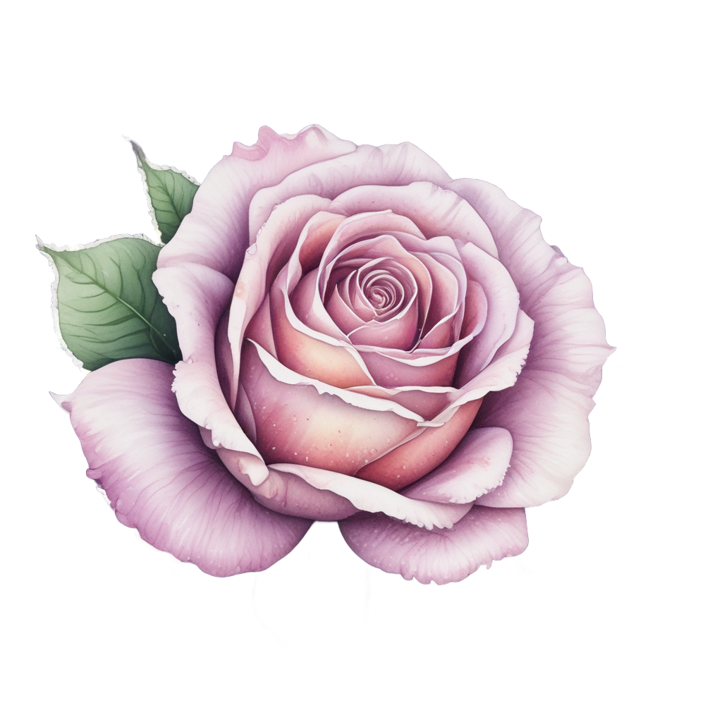 Sleeping Rose Bud — fine-line flash stickers