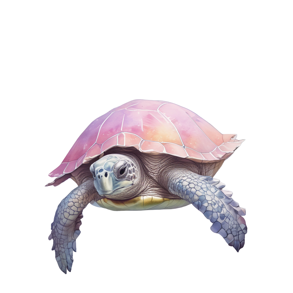 Sleeping Turtle on Cloud — reptiles stickers