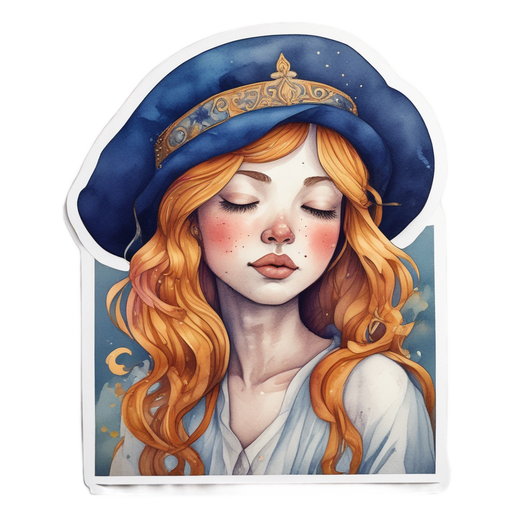 Sleepy Bedtime Heart — happy faces stickers