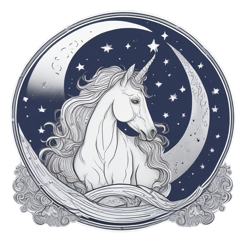 sleepy pony under stars — horses stickers