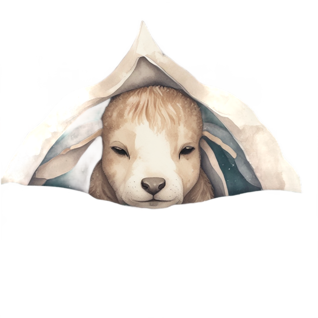 Sleepy Star Under Blanket — celestial stickers
