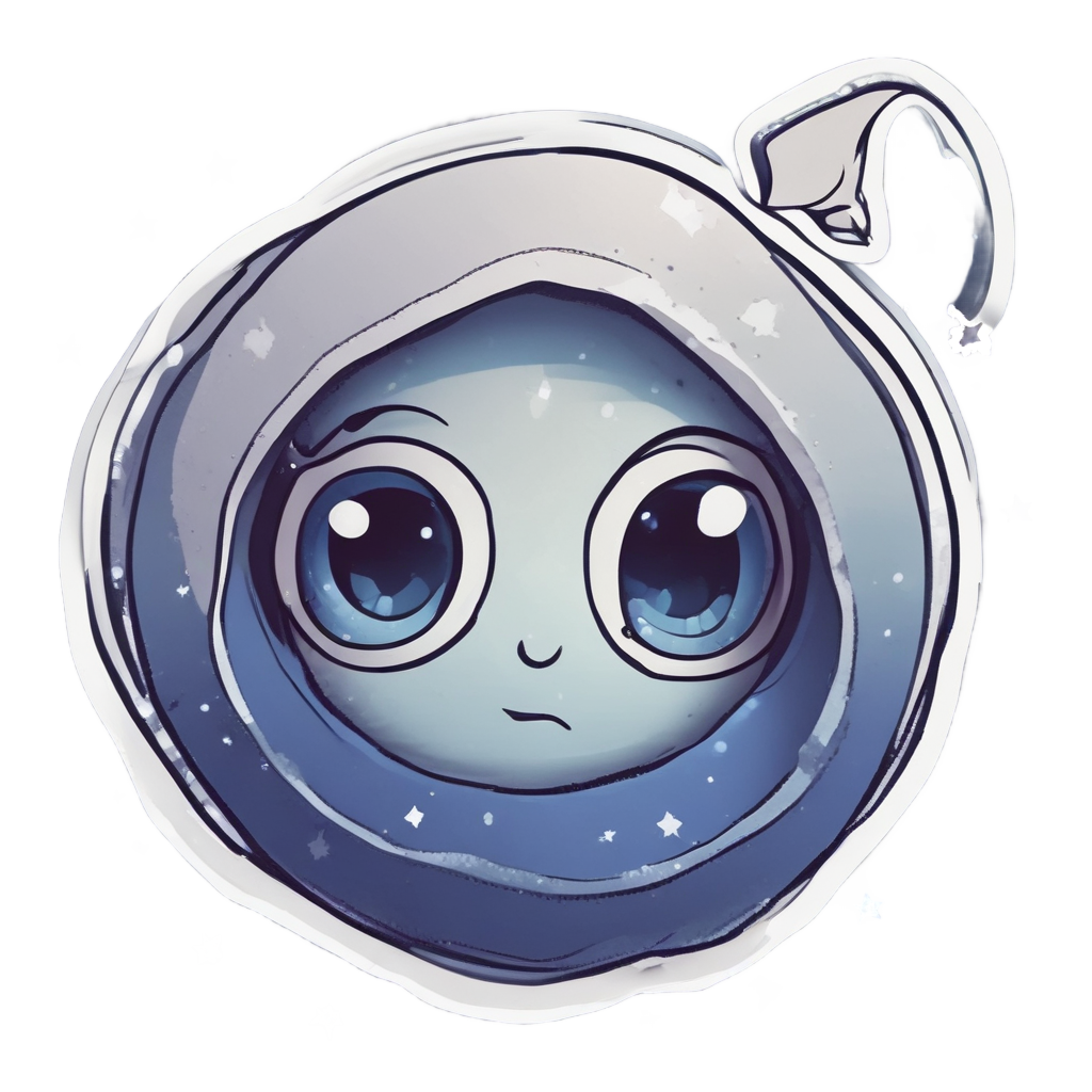 Sleepy Starry Eyeball — horror stickers
