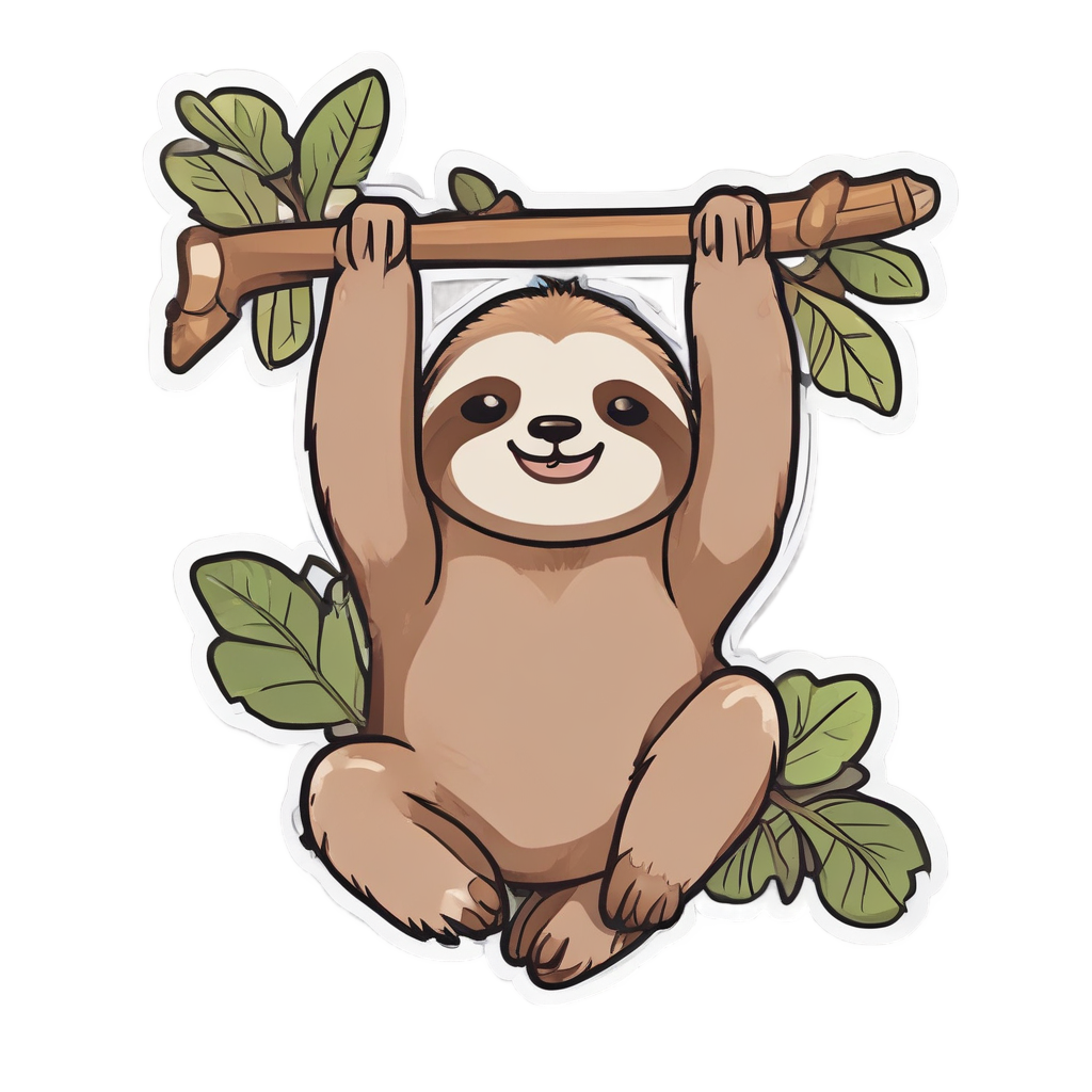 Sloth Slow Ride Banner — open road stickers