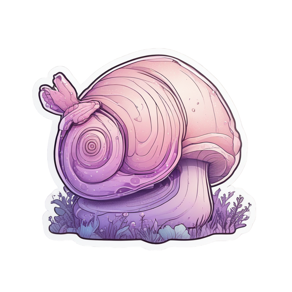 Snail Mushroom Fairy — cottagecore mushrooms stickers