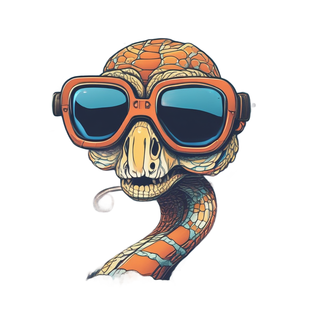 Snake Diver Ocean — reptiles stickers