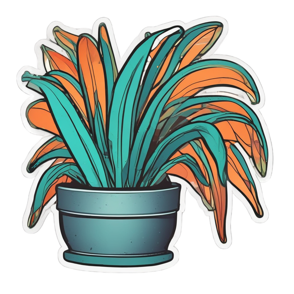 Snake Plant Alien — houseplants stickers