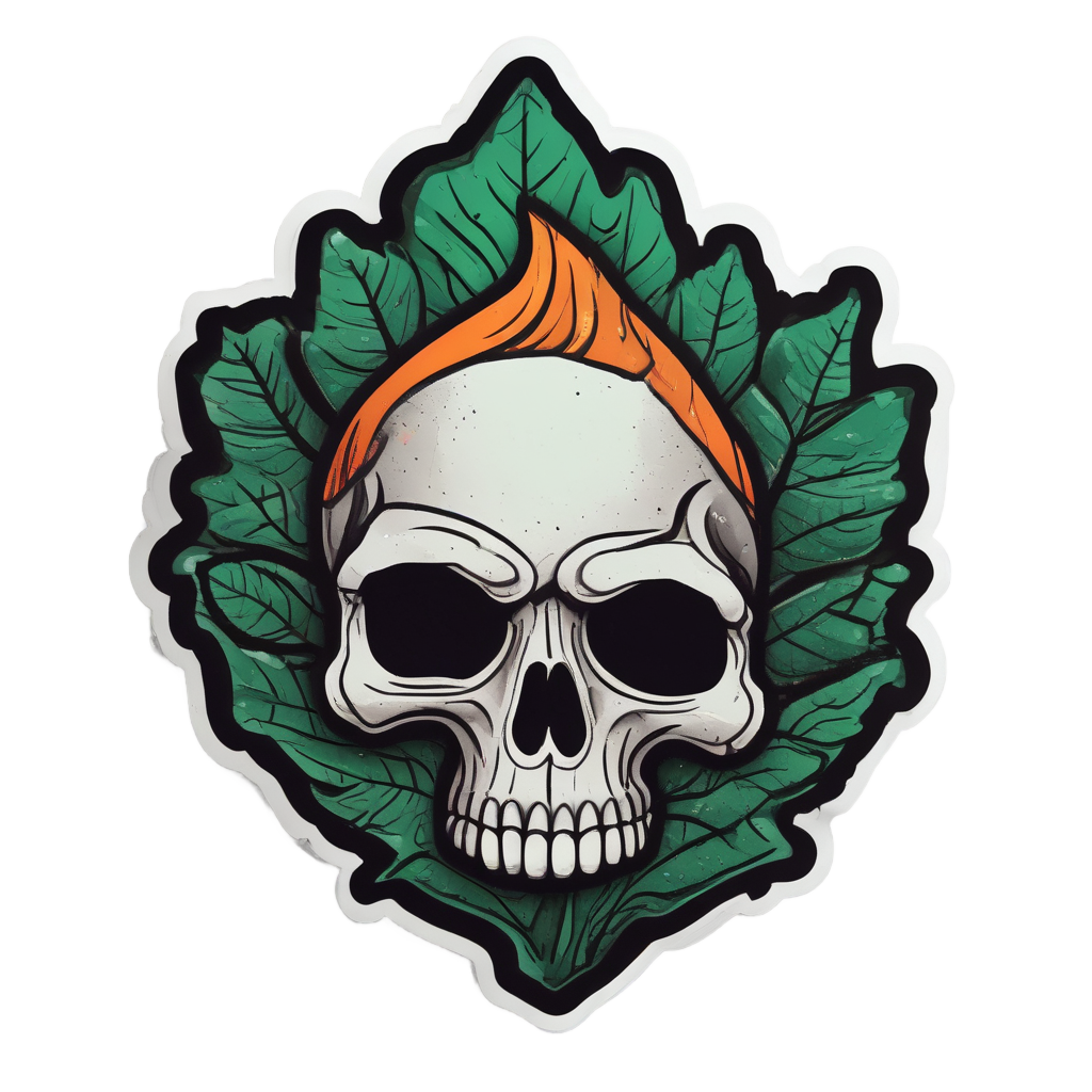 Sneaky Toxic Shadow — skull & crossbones stickers