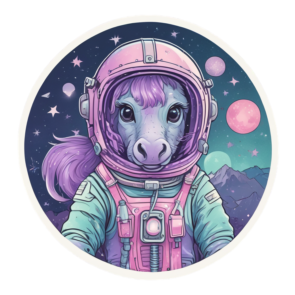 Space Explorer Pony Rocket — horses stickers