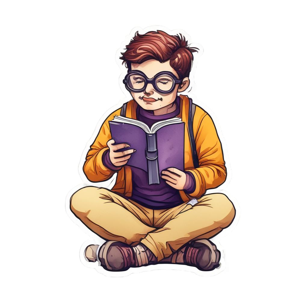 Spark Plug with Book — garage stickers