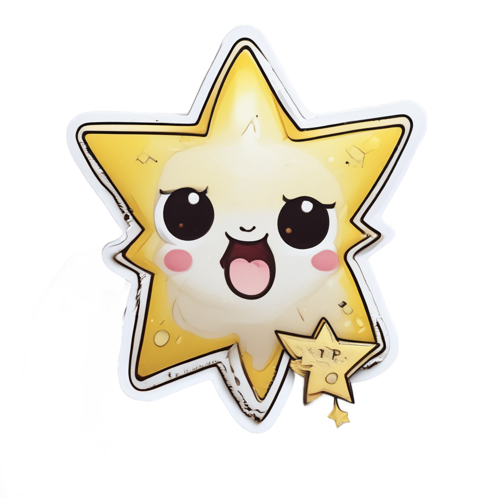 Sparkle Lightning Star Eyes — high voltage stickers
