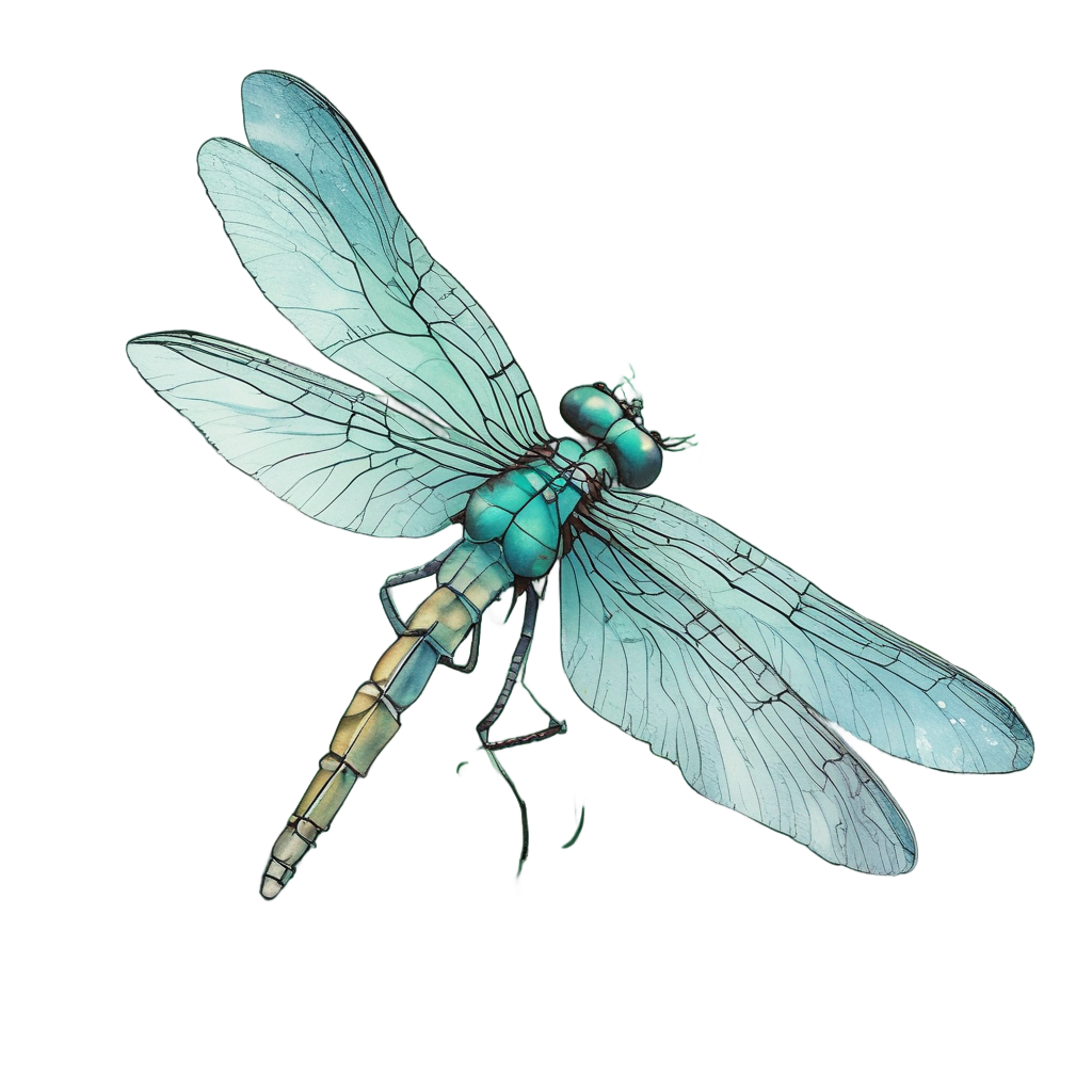 Speedy Dragonfly Streak — insects stickers