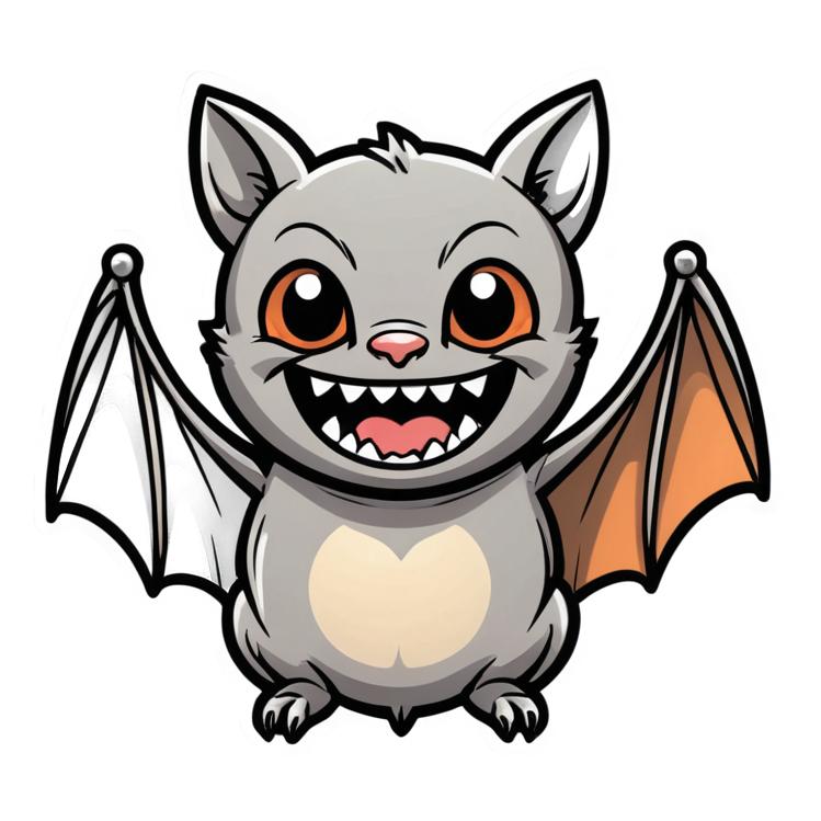 Little Bat (tattoo) — spooky stickers