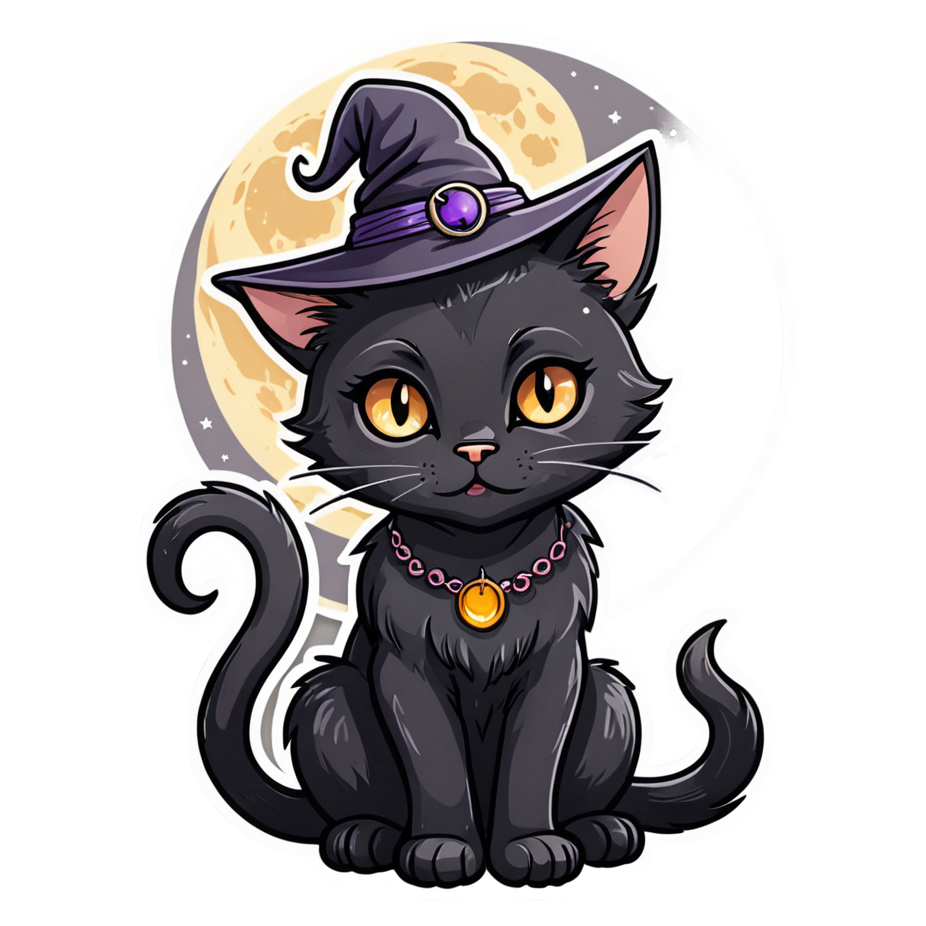 Spooky Cat (kawaii) — spooky stickers