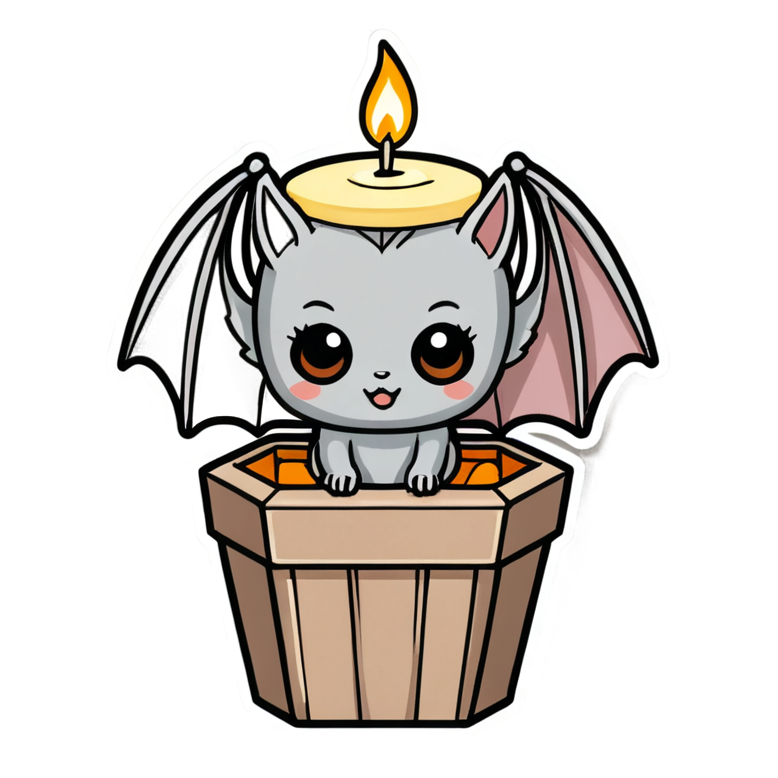 Cozy Coffin (kawaii) — spooky stickers