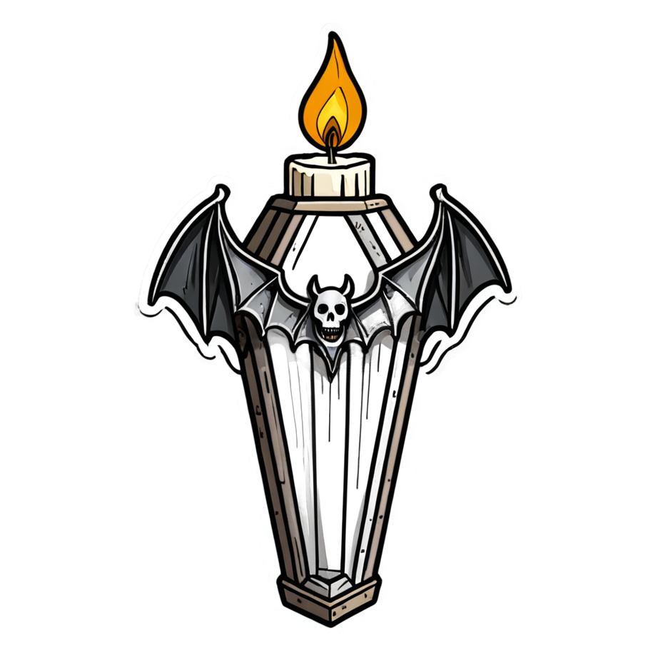 Cozy Coffin (tattoo) — spooky stickers