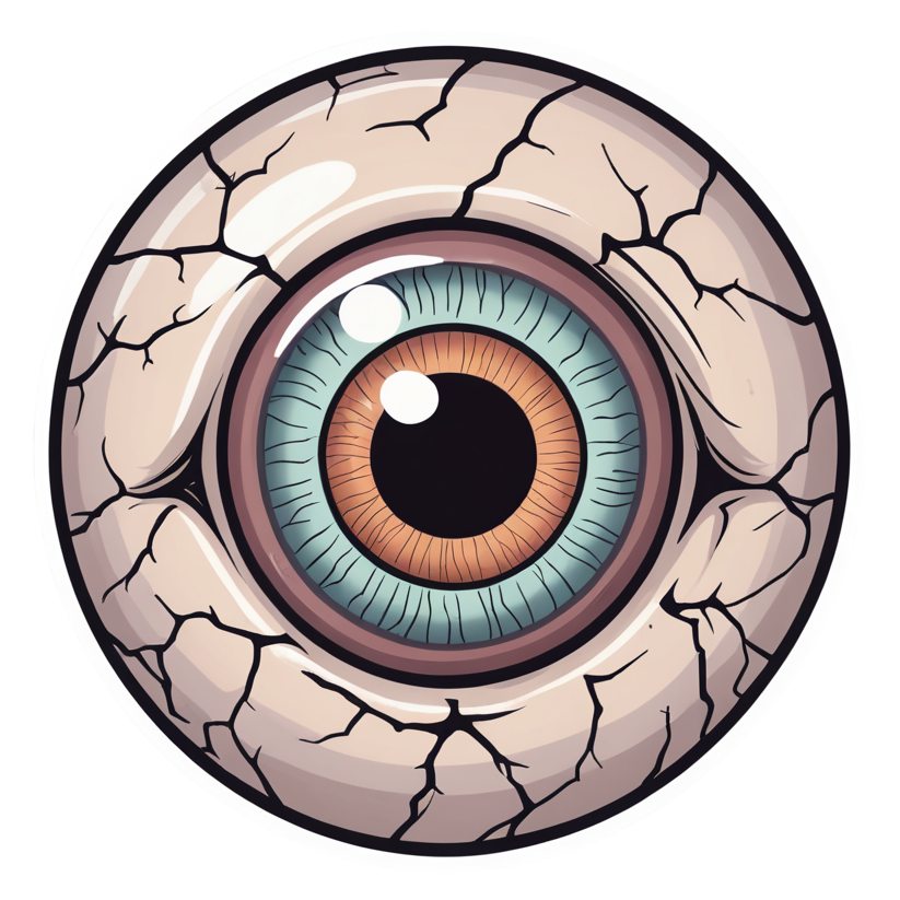 Eyeball (kawaii) — spooky stickers