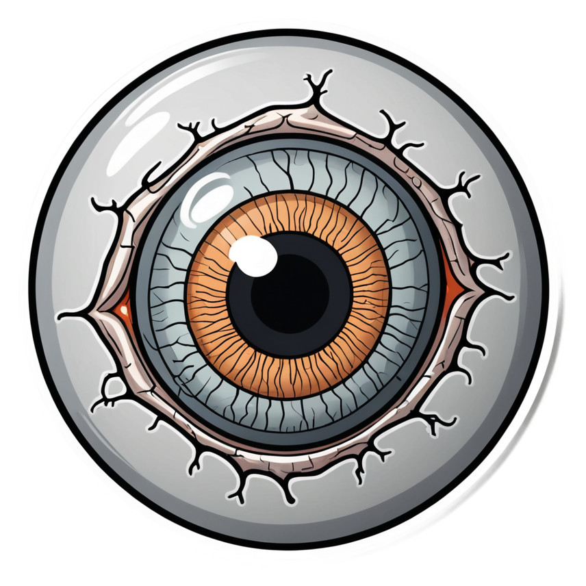 Eyeball (lineart) — spooky stickers