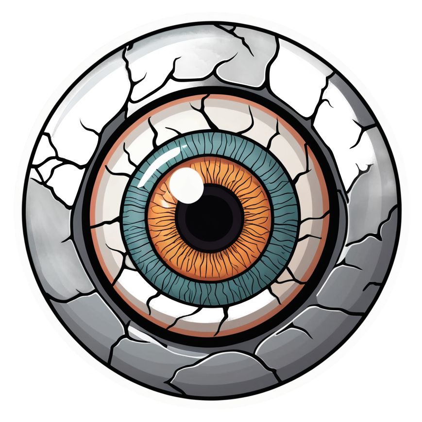 Eyeball (papercut) — spooky stickers