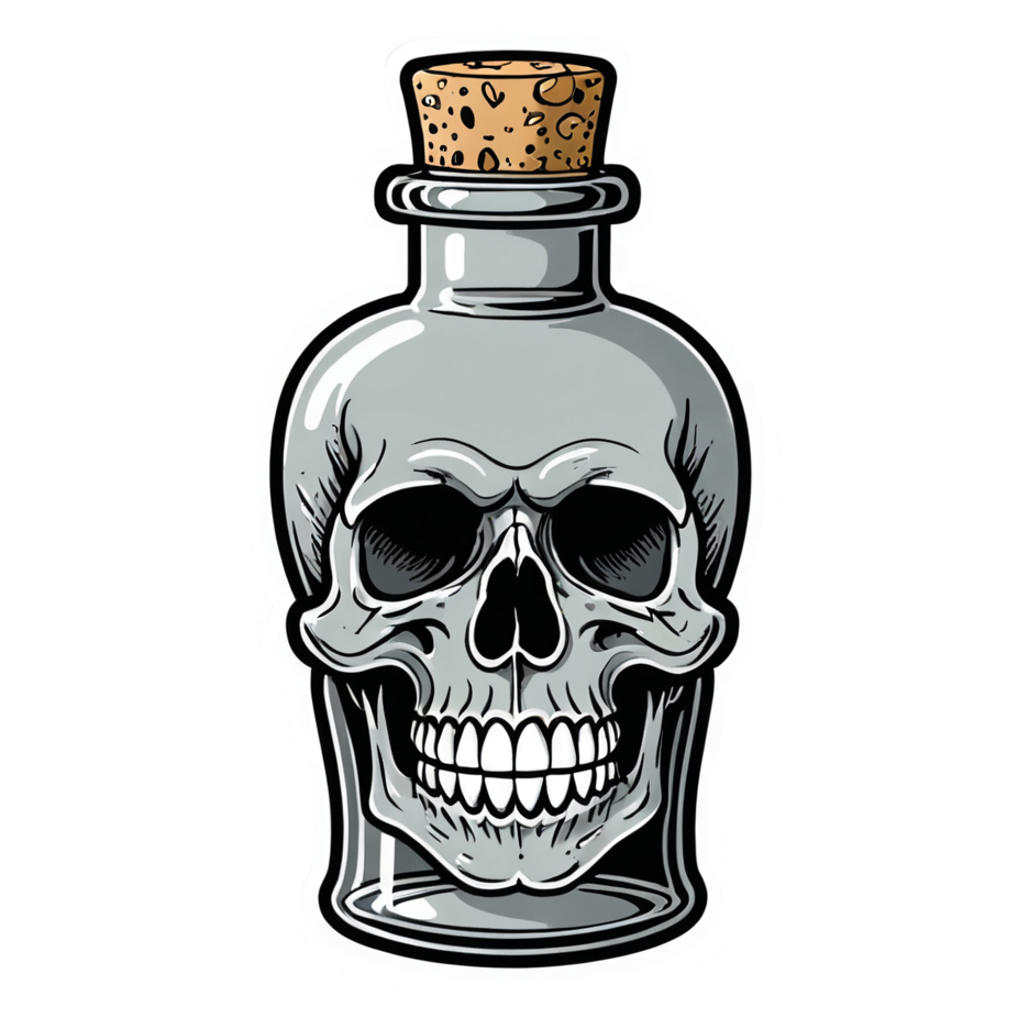 Potion Bottle (tattoo) — spooky stickers