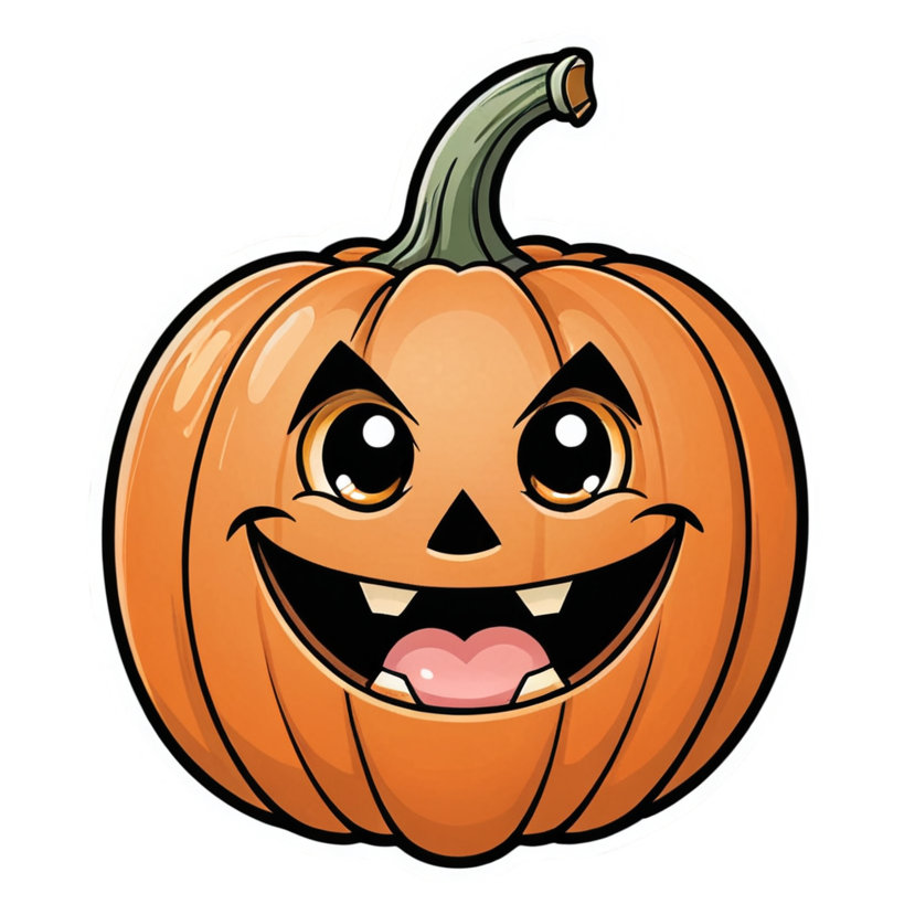 Jack Pumpkin (kawaii) — spooky stickers