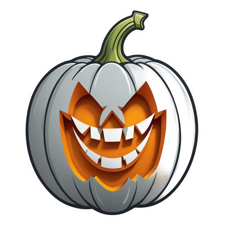 Jack Pumpkin (papercut) — spooky stickers