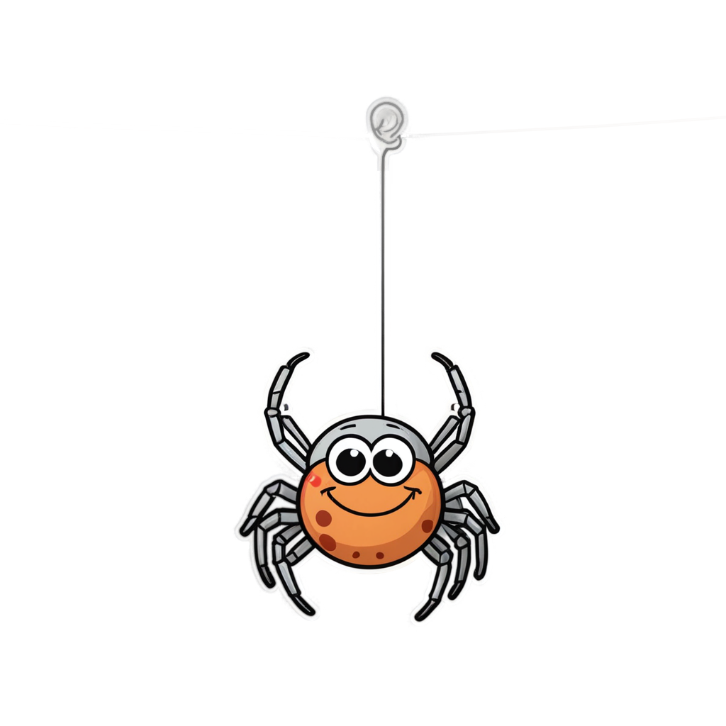 Cute Spider (retro) — spooky stickers