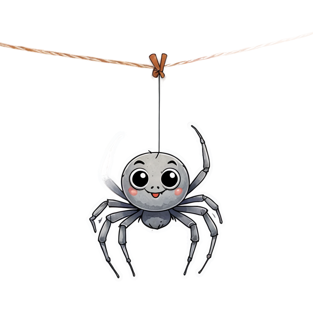 Cute Spider (watercolor) — spooky stickers