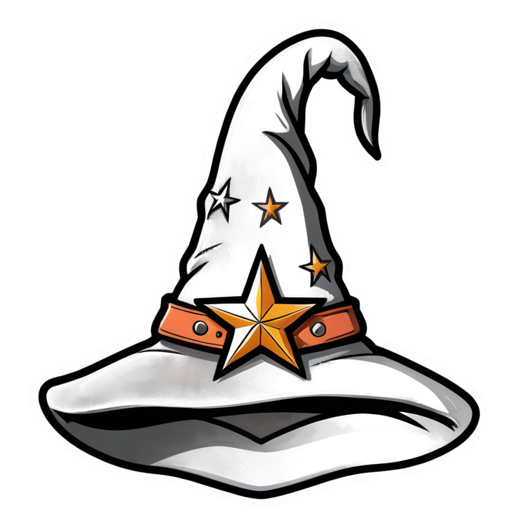 Witch Hat (tattoo) — spooky stickers