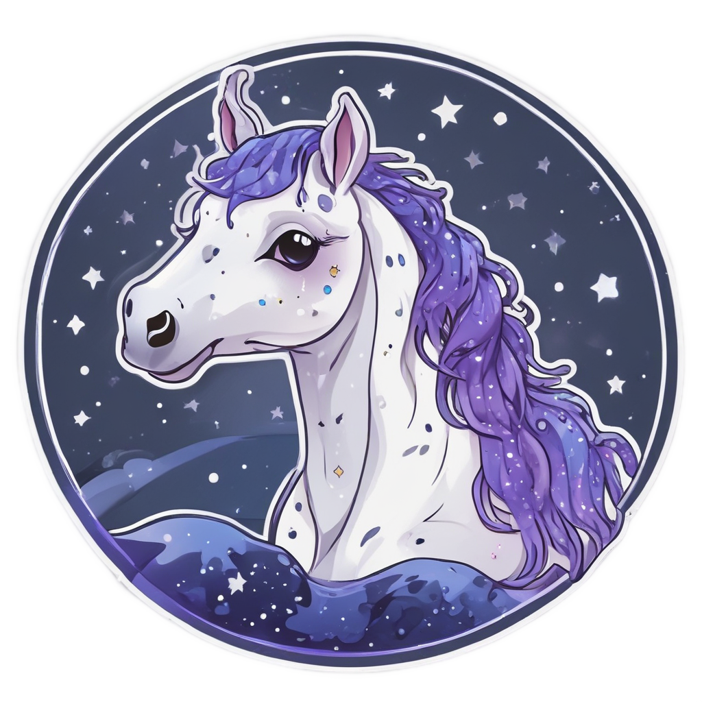 Star Gazing Appaloosa — horses stickers