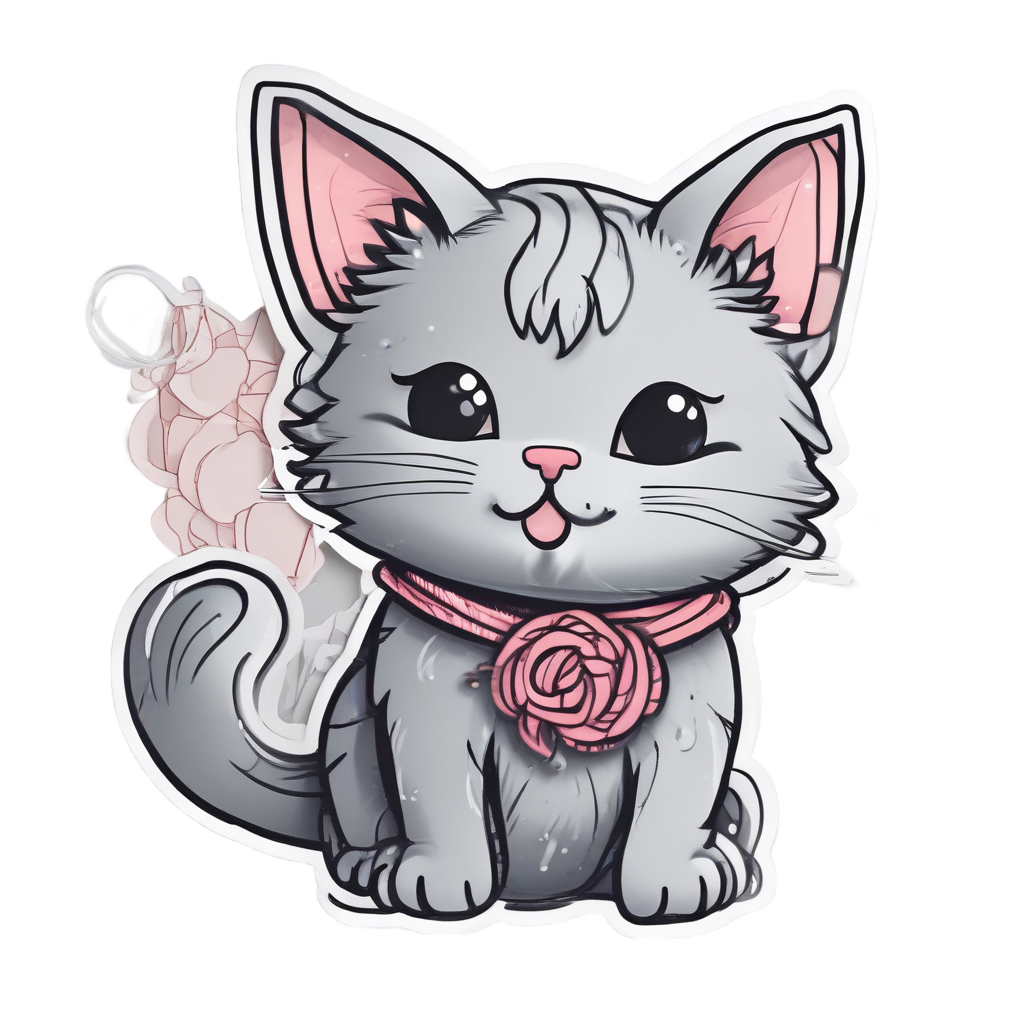 Star with Cat Ears — happy faces stickers