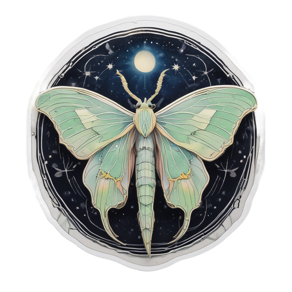 Starlight Cocoon Curl — insects stickers