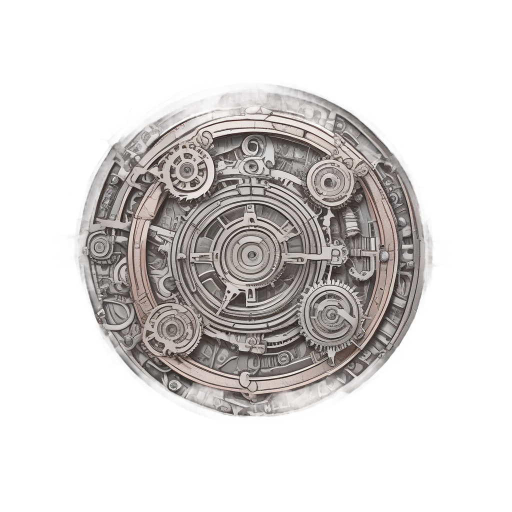 Steampunk Gear Gate — cottage scenes stickers