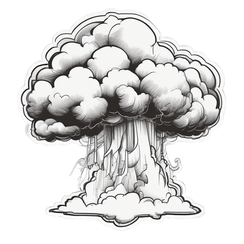 Storm Cloud Bolt — high voltage stickers