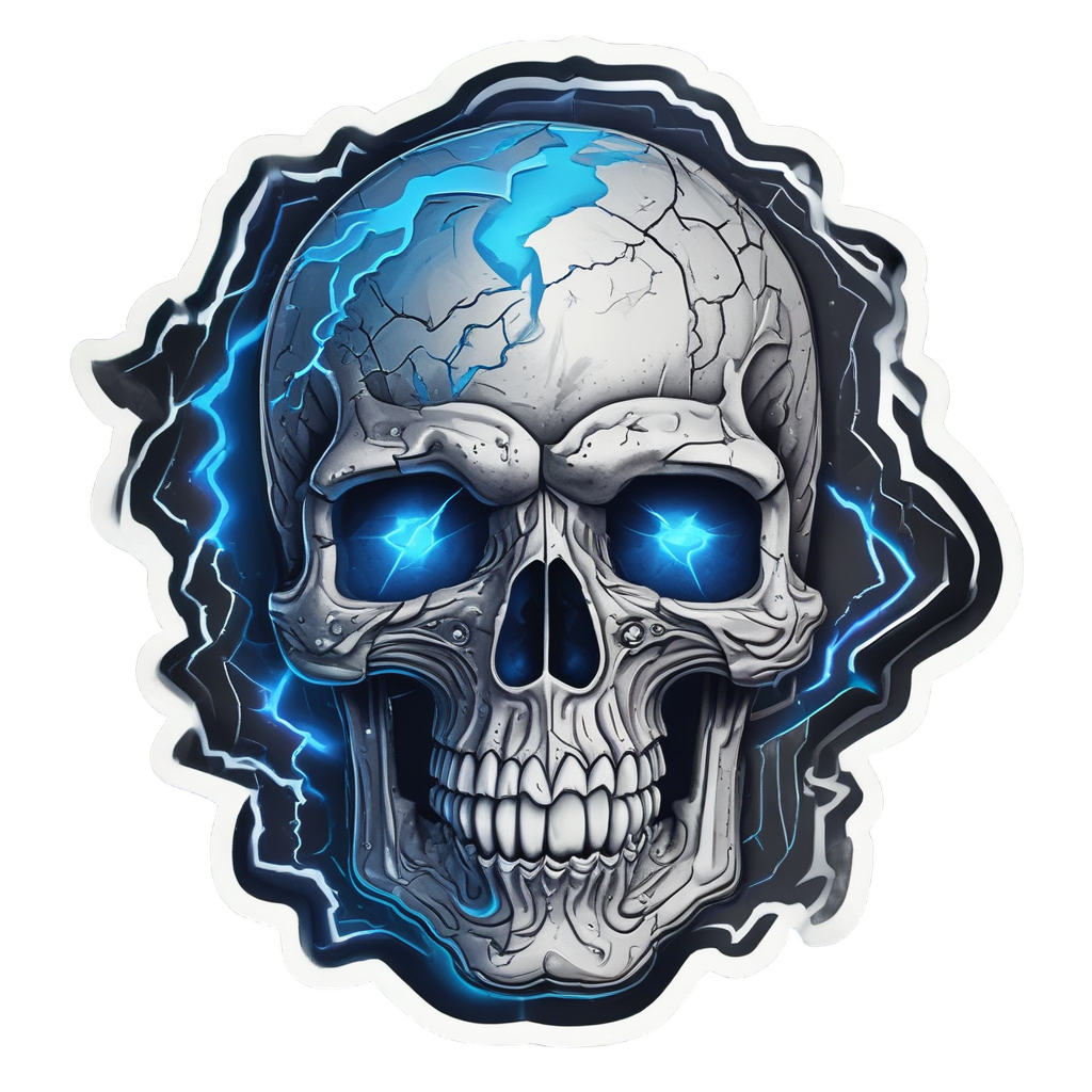 Storm Weaver Crystal Skull — crystals & healing stickers