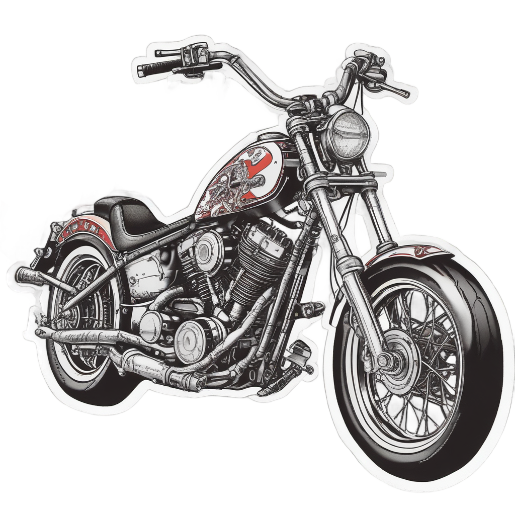 Street Rebel Chopper — motorcycles stickers