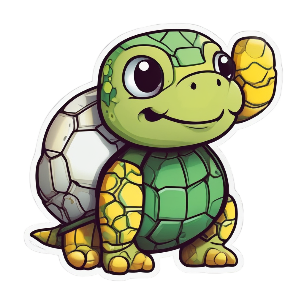 Stripe Turtle Ball — warning signage stickers