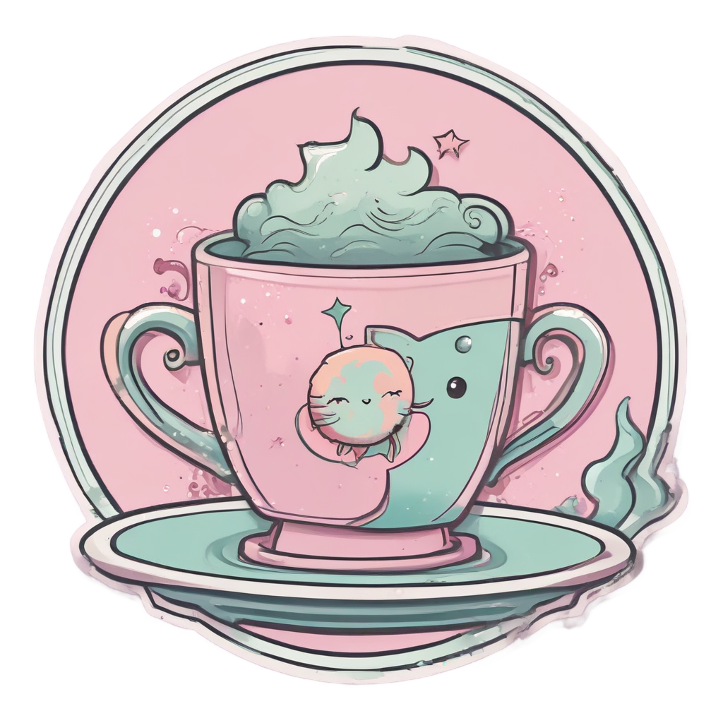 Sun and Moon Tea — moon stickers