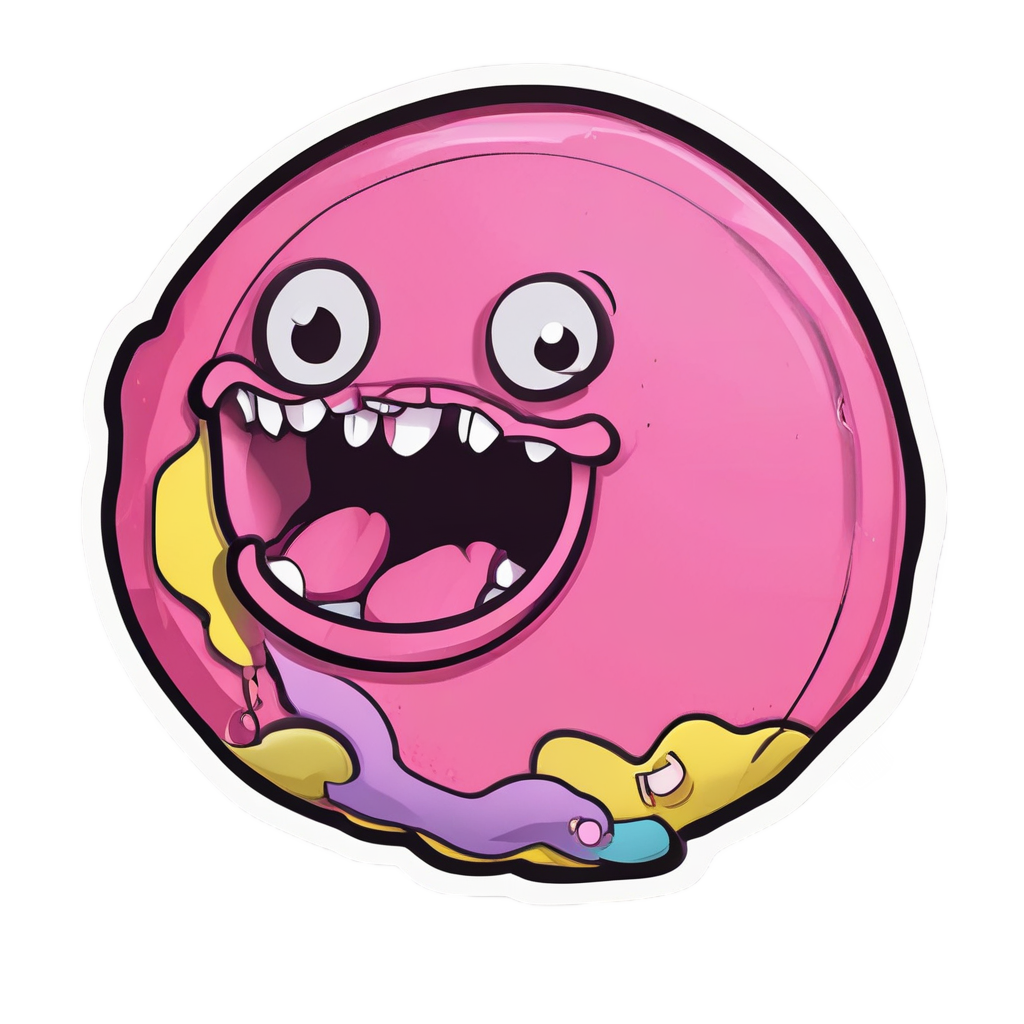 Sun Blowing Bubblegum — celestial stickers