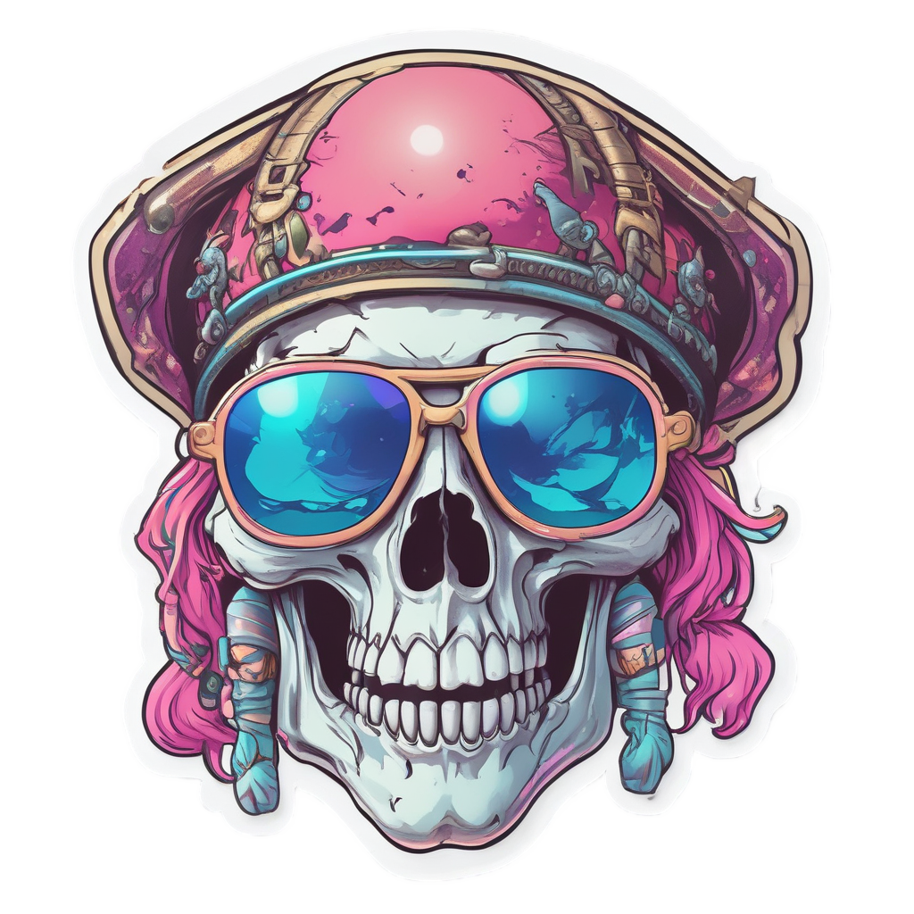 Sunglasses Skull Cool — skull & crossbones stickers