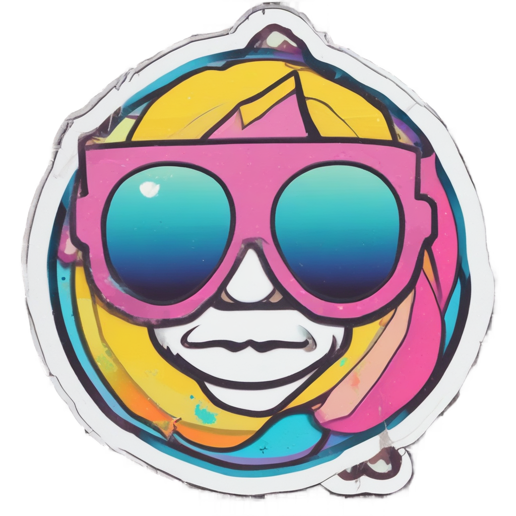 Sunglasses Trefoil Cool — radioactive stickers